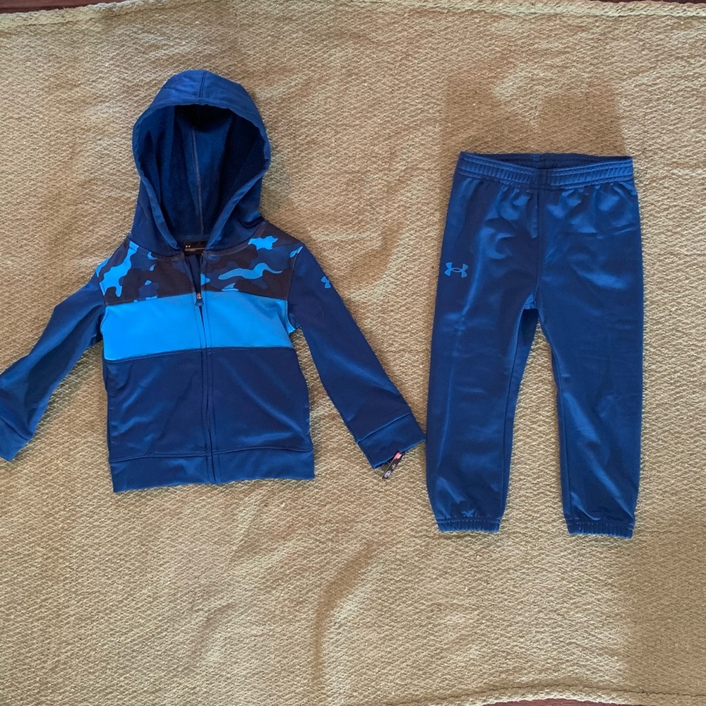 Under Armour 2T Blue Sweatsuit NWT